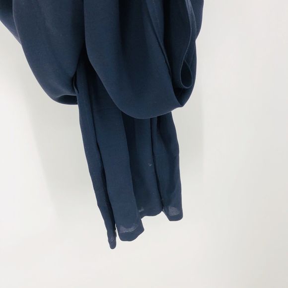 3.1 PHILLIP LIM Navy Blue Silk Short Sleeve Mini Dress US8 Medium - Picture 9 of 9